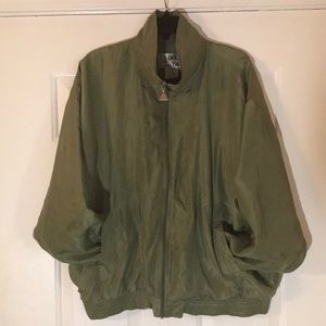 Vintage 90s Army Green Windbreaker
